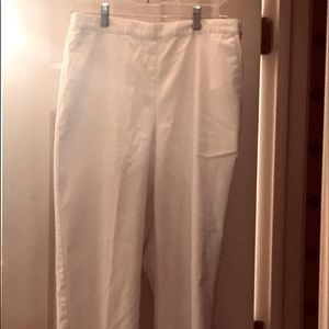 Alfred Dunner White Cotton Pants size 12